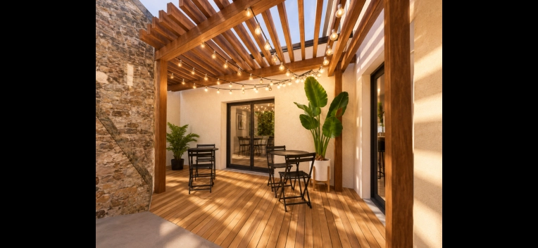 Bohemian, Outdoor/Garden, Nature, Full Project, 3D ambiance, Plan, Renovation