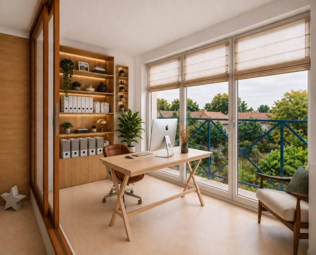 Scandinavian, Office, Plan, Renovation