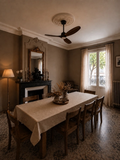 Rustic, Vintage, Chic, Nature, Wabi-sabi, Dining room, Consultation Visit, Full Project, Shopping list, 3D ambiance, Plan, Renovation