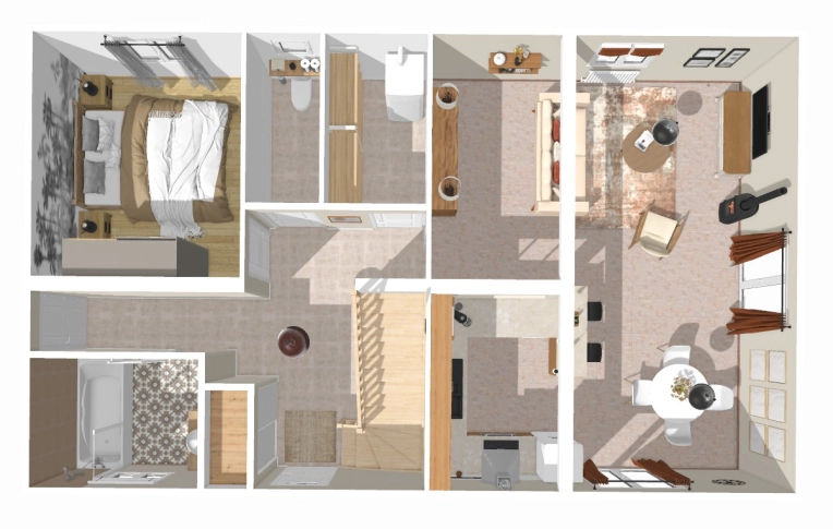 Home, Minimalist, Contemporary, Scandinavian, Consultation Visit, Home Staging, Remote Coaching, 3D ambiance