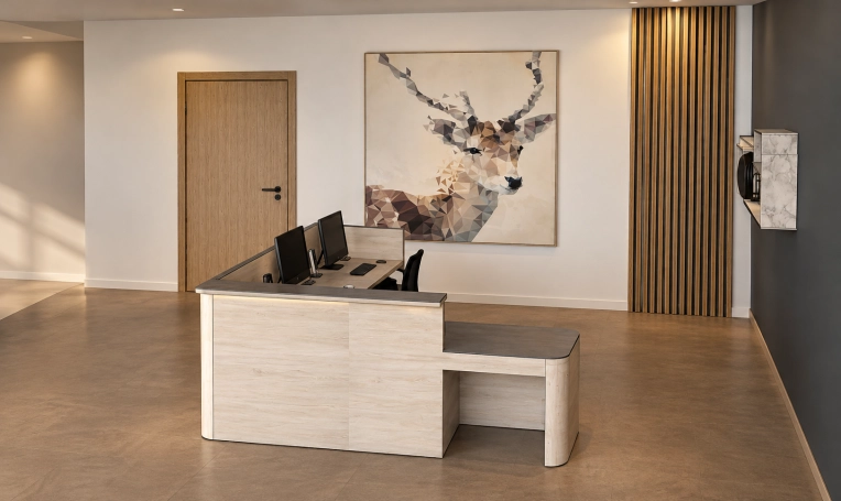 Minimalist, Contemporary, Commercial Buildings, Nature, 3D ambiance, Layout