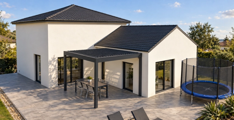 Home, Contemporary, Chic, 3D ambiance